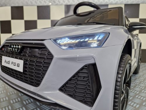 Audi RS6 Elettrica per Bambini 12V Grigia - immagine 7