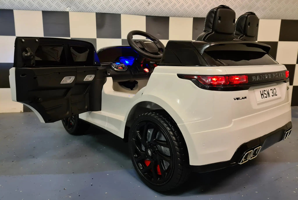 Auto elettrica per bambini Range Rover Velar 12V bianca
