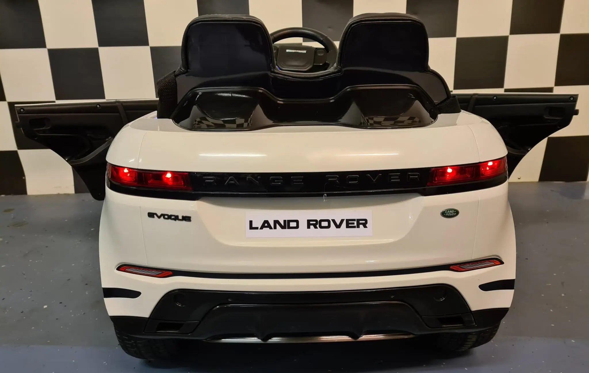 Auto elettrica per bambini Range Rover Evoque 4x4 12V bianca