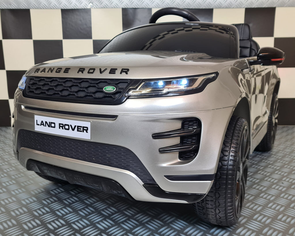 Auto elettrica per bambini Range Rover Evoque 4x4 grigio metallizzato