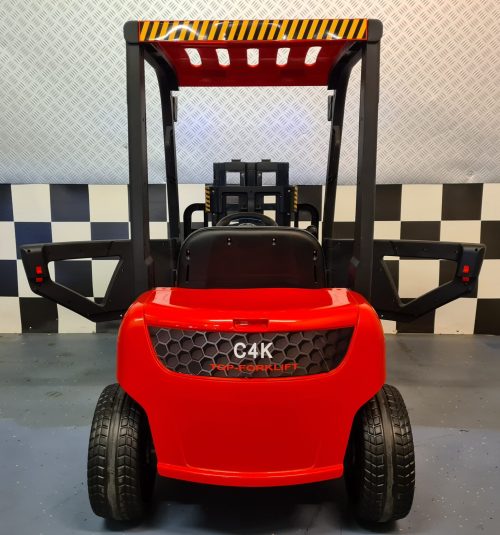 Muletto elettrico per bambini 12V rosso con telecomando - immagine 6