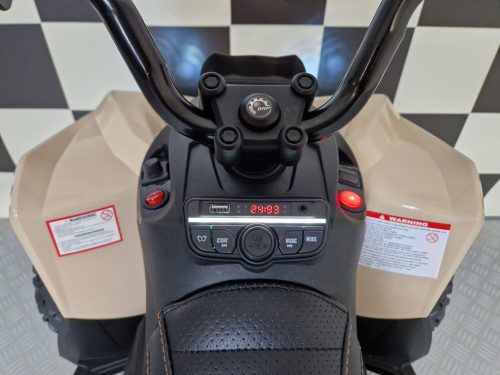 Quad elettrico bambini Can-Am Maverick 24V khaki - immagine 9