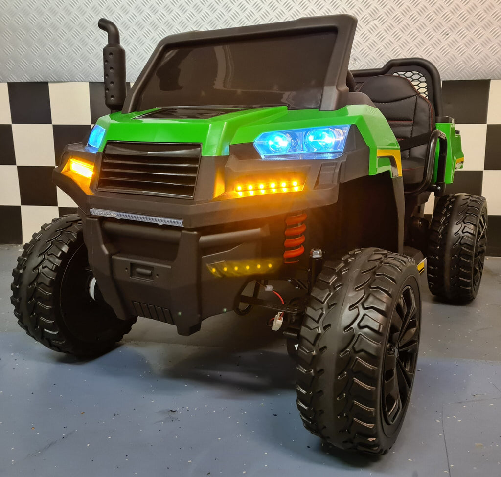 Farmer Truck 4x4 elettrico per bambini 24V verde con telecomando - immagine 1