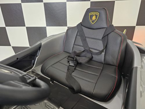 Auto elettrica per bambini Lamborghini Autentica 12V grigio metallizzato