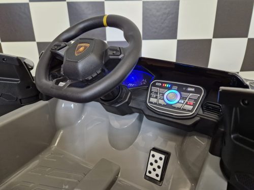 Lamborghini Huracán STO Drift elettrica per bambini 12V grigia - immagine 9