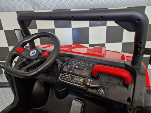 Jeep elettrica per bambini Transporter 24V rossa - immagine 10