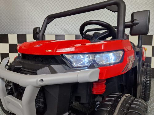 Jeep elettrica per bambini Transporter 24V rossa - immagine 8