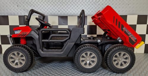 Jeep elettrica per bambini Transporter 24V rossa - immagine 4