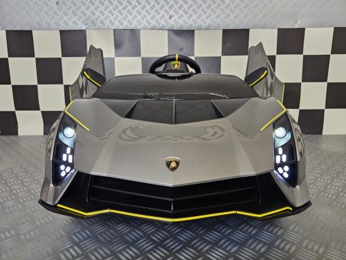 Auto elettrica per bambini Lamborghini Autentica 12V grigio metallizzato