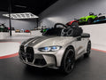 BMW M4 Elettrica per Bambini 12V Grigio Metallizzato