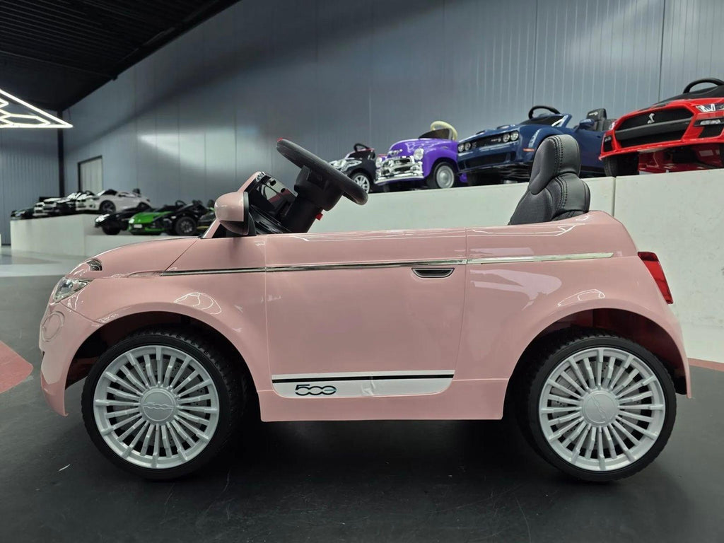 Fiat 500 Elettrica per Bambini 12V Rosa