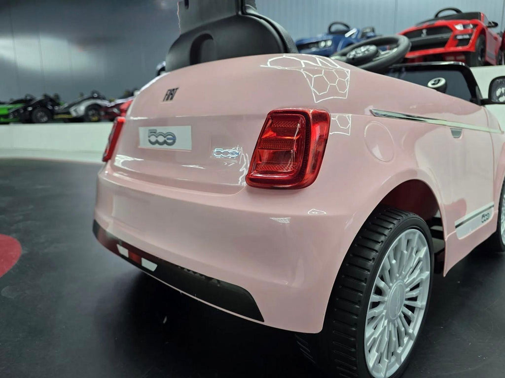 Fiat 500 Elettrica per Bambini 12V Rosa