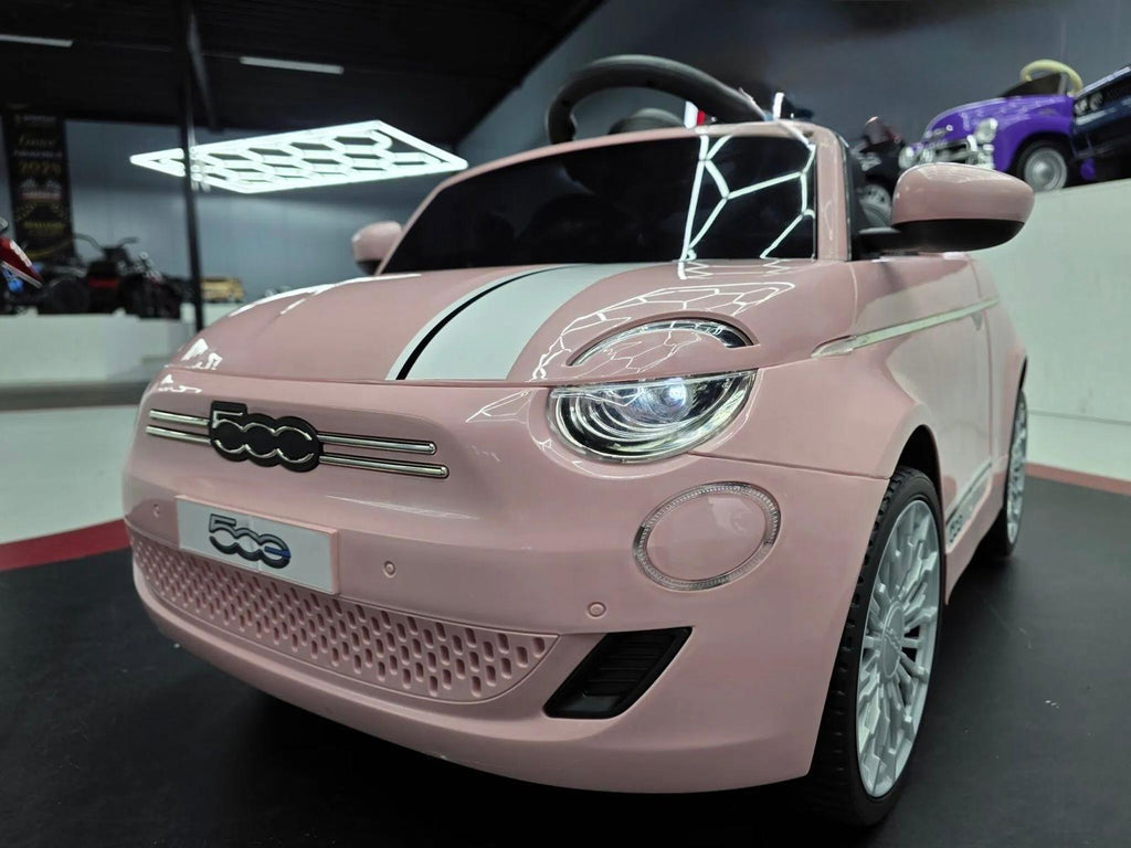 Fiat 500 Elettrica per Bambini 12V Rosa