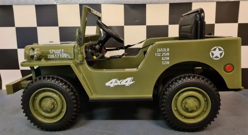 Jeep Willy elettrica per bambini 12V con telecomando - immagine 4