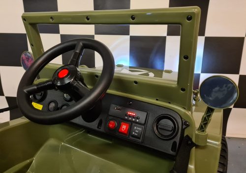 Jeep Willy elettrica per bambini 12V con telecomando - immagine 9