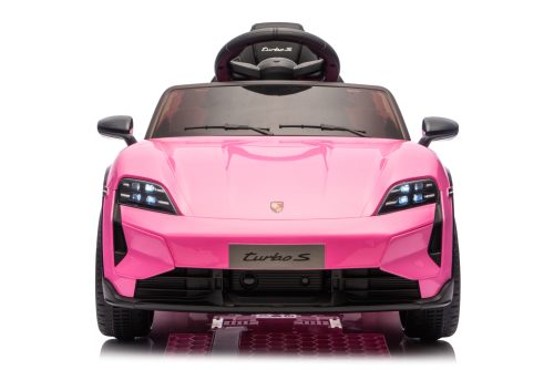 Auto elettrica per bambini Porsche Taycan 1 posto 12V rosa - immagine 2