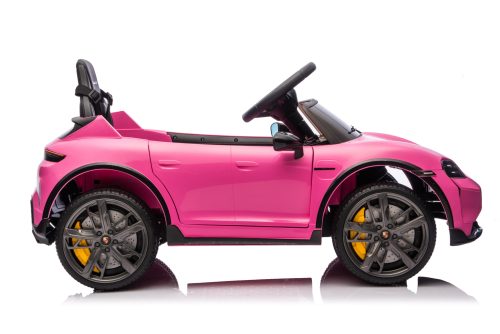 Auto elettrica per bambini Porsche Taycan 1 posto 12V rosa - immagine 4