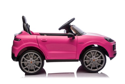 Auto elettrica per bambini Porsche Cayenne 1 posto 12V rosa - immagine 4
