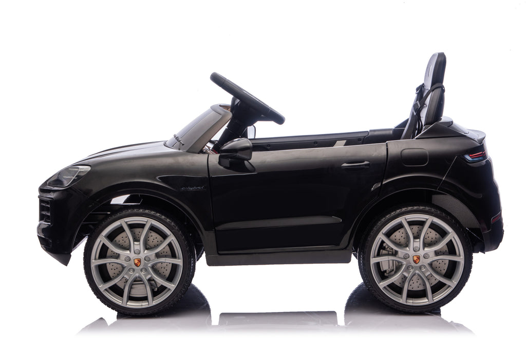 Auto elettrica per bambini Porsche Cayenne 1 posto 12V nera - immagine 4