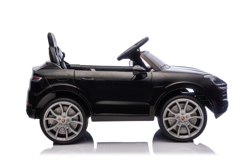 Auto elettrica per bambini Porsche Cayenne 1 posto 12V nera - immagine 3