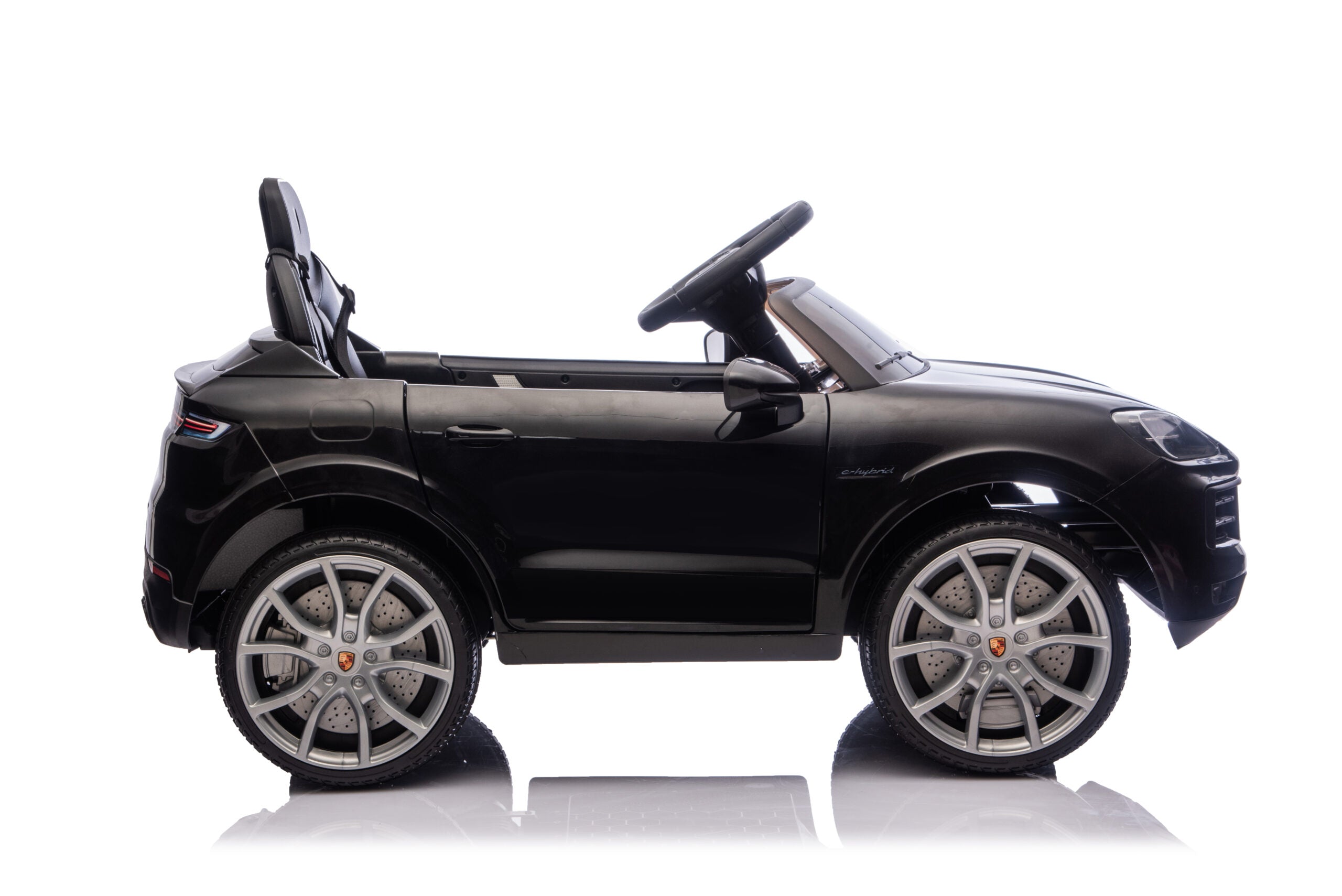 Auto elettrica per bambini Porsche Cayenne 1 posto 12V nera - immagine 3