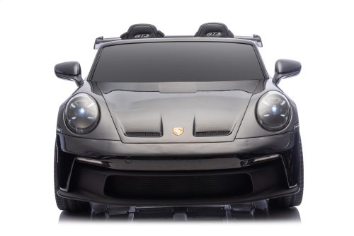 Auto elettrica per bambini Porsche 911 GT3 24V nera metallizzata con MP4 - immagine 2