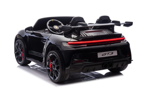 Auto elettrica per bambini Porsche 911 GT3 24V nera metallizzata con MP4 - immagine 4