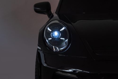 Auto elettrica per bambini Porsche 911 GT3 24V nera metallizzata con MP4 - immagine 9