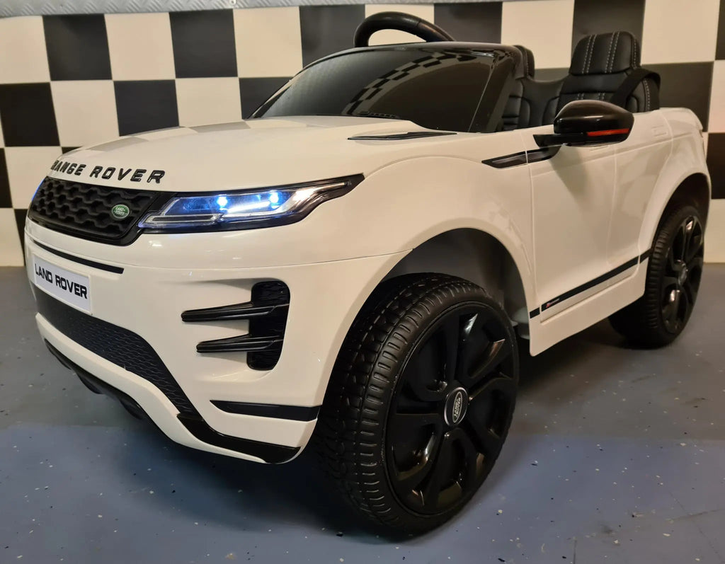 Auto elettrica per bambini Range Rover Evoque 4x4 12V bianca