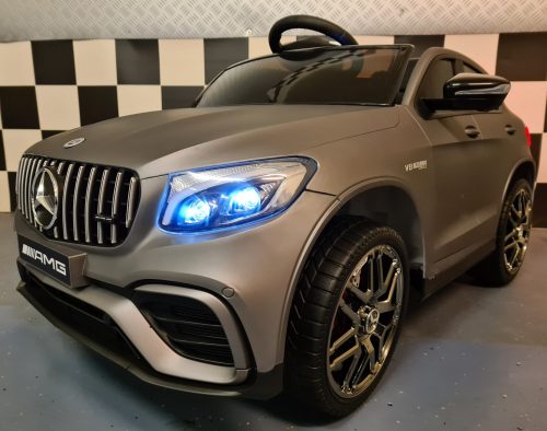 Auto elettrica per bambini Mercedes GLC 63 AMG 12V grigio opaco
