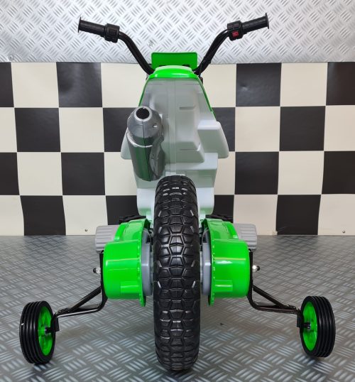 Moto cross elettrica per bambini 12V verde - immagine 6