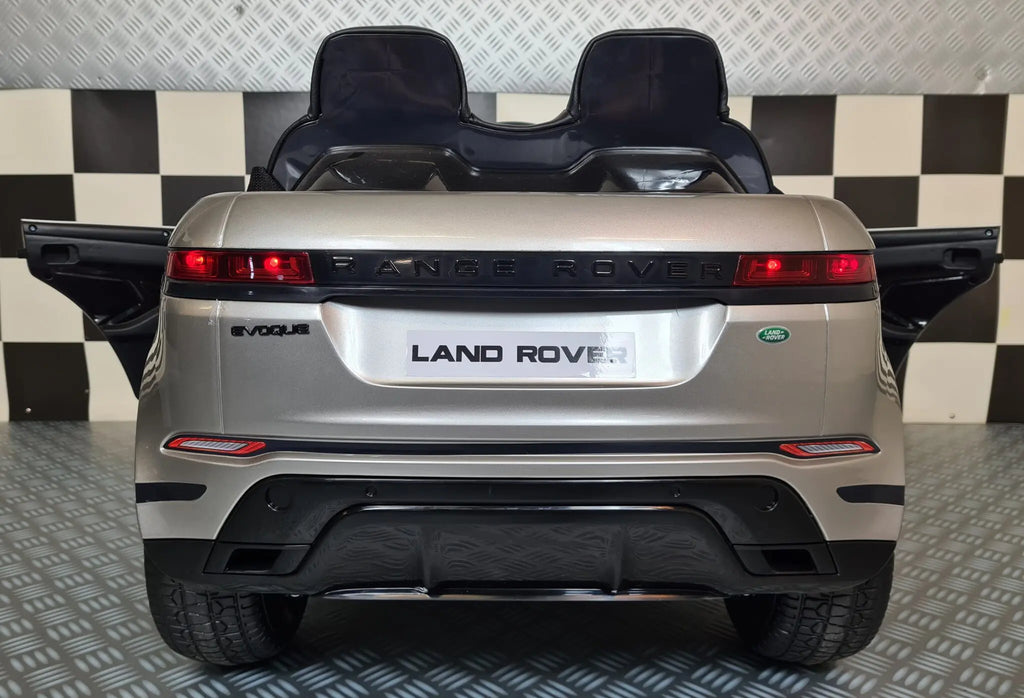 Auto elettrica per bambini Range Rover Evoque 4x4 grigio metallizzato