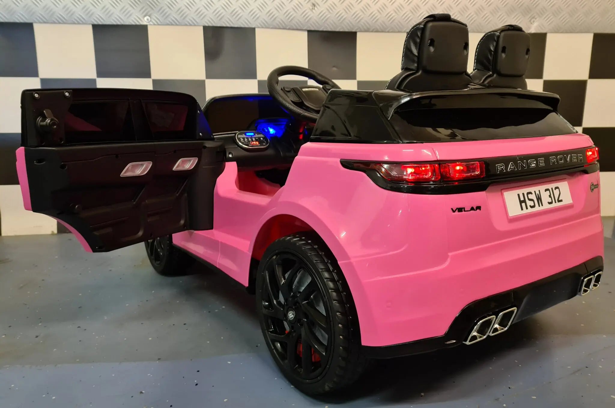 Auto elettrica per bambini Range Rover Velar 12V rosa
