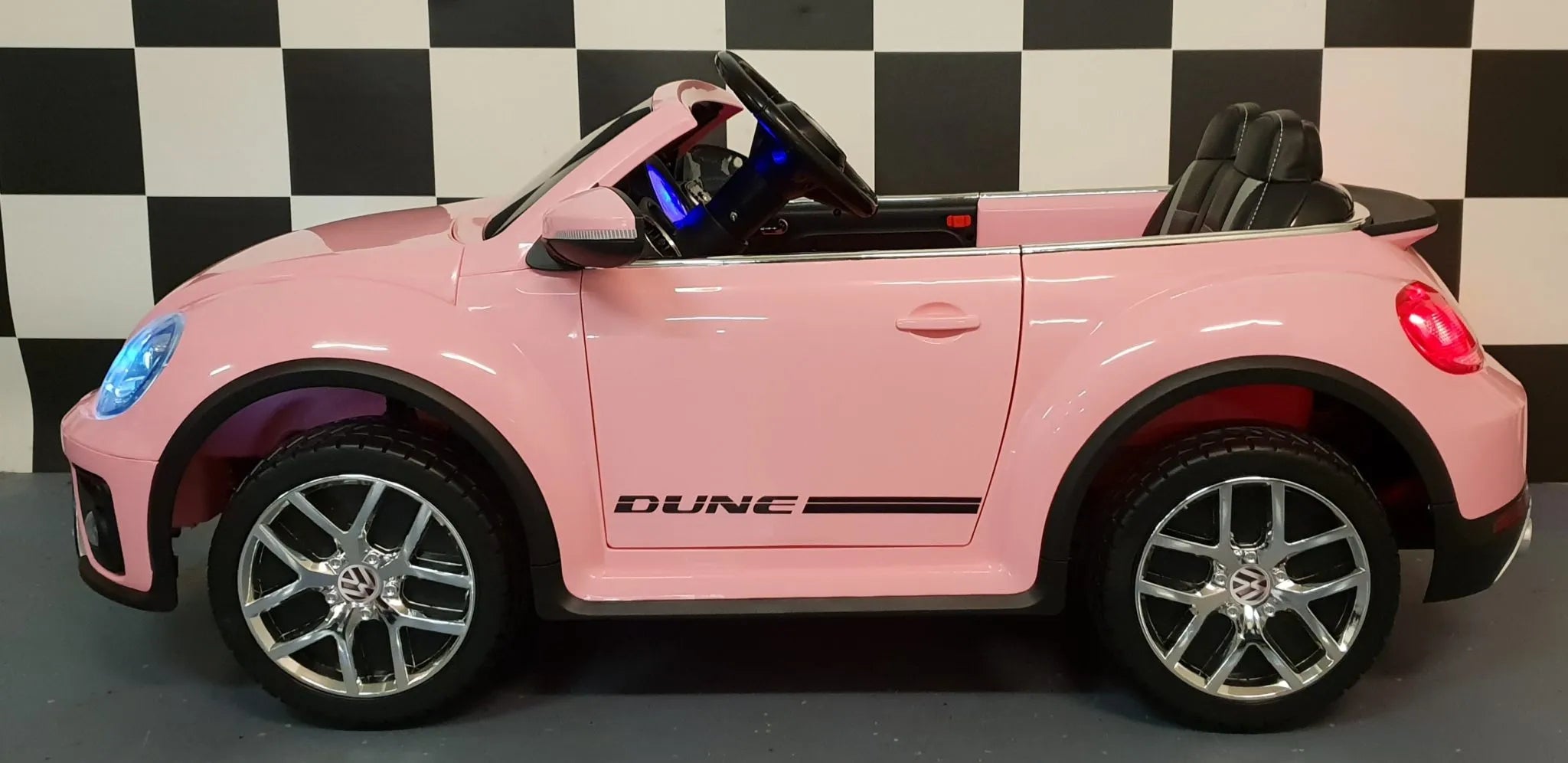 Volkswagen Beetle Elettrica per Bambini 12V Rosa