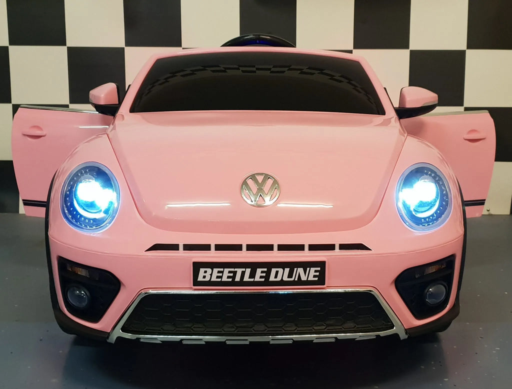 Volkswagen Beetle Elettrica per Bambini 12V Rosa