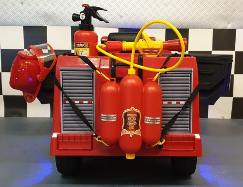 Camion pompieri elettrico per bambini 12V con telecomando - immagine 5