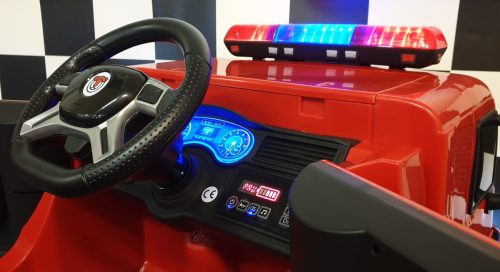 Camion pompieri elettrico per bambini 12V con telecomando - immagine 6