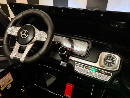 Auto elettrica per bambini Mercedes G63 24V nero metallizzato 2 posti