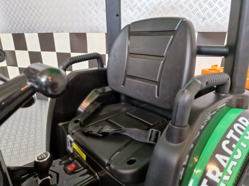 Trattore elettrico per bambini 24V verde con rimorchio - immagine 11