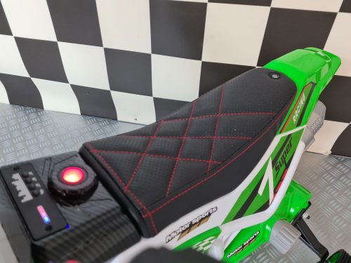 Moto cross elettrica per bambini 12V verde - immagine 8