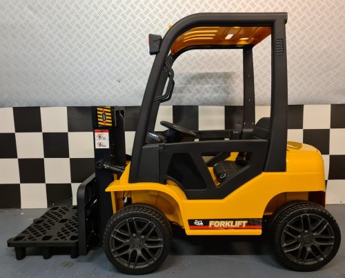 Muletto elettrico per bambini 12V giallo con telecomando - immagine 4