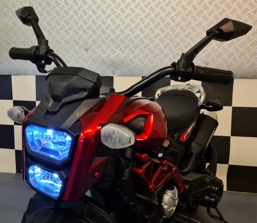 Moto elettrica Grom Superbike per bambini 12V rosso metallizzato - immagine 4