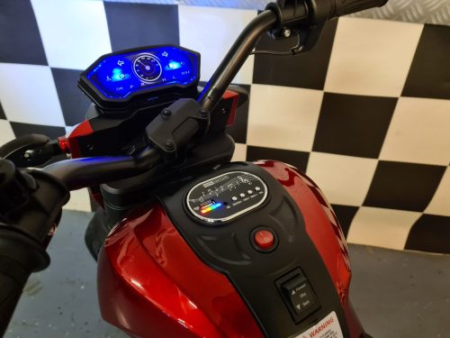 Moto elettrica Grom Superbike per bambini 12V rosso metallizzato - immagine 6
