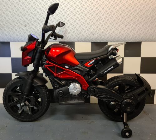 Moto elettrica Grom Superbike per bambini 12V rosso metallizzato - immagine 2