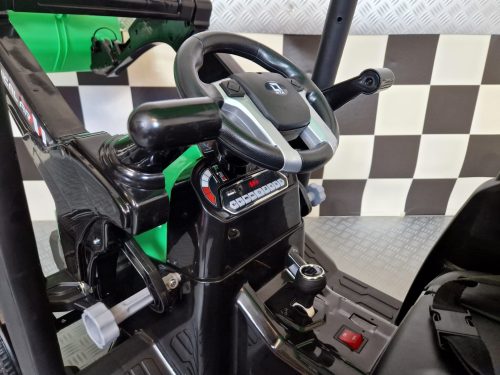 Trattore elettrico per bambini 24V verde con rimorchio - immagine 9