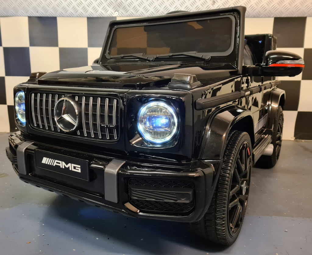 Auto elettrica per bambini Mercedes G63 12V nera 1 posto