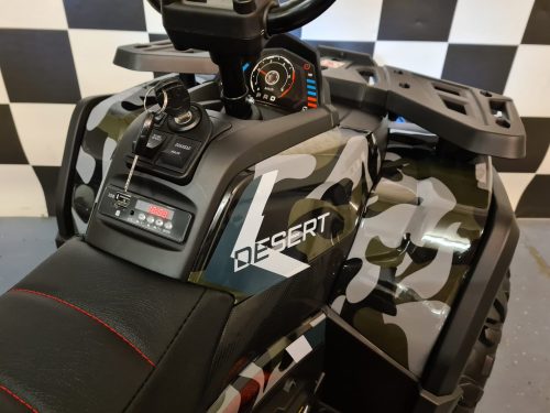 Quad elettrico bambini Desert 12V camo verde - immagine 3