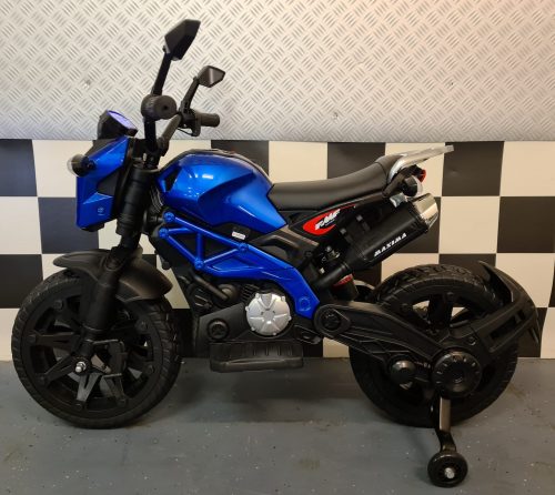 Moto elettrica Grom Superbike per bambini 12V blu metallizzato - immagine 2