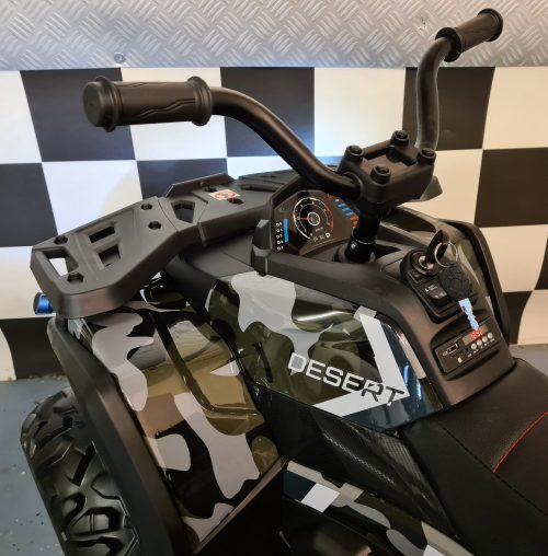 Quad elettrico bambini Desert 12V camo verde - immagine 5