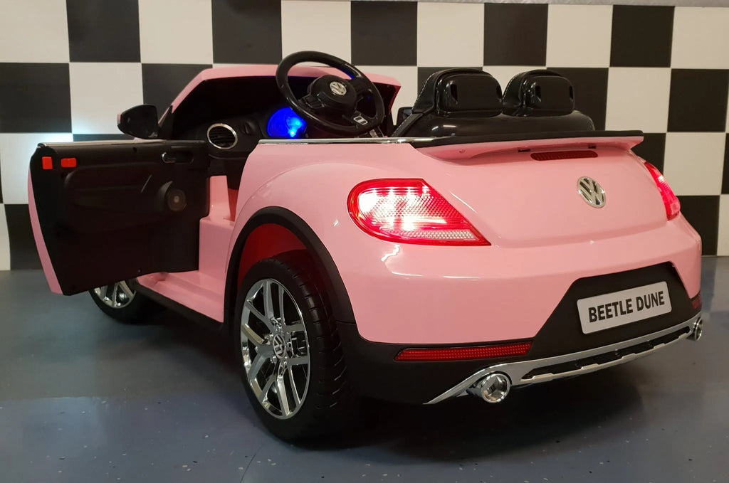 Volkswagen Beetle Elettrica per Bambini 12V Rosa